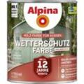 Alpina - Wetterschutzfarbe halbdeckend 0,75 l salbeigrün Holzschutzfarbe