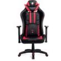 Diablo - X-Ray Gaming Stuhl Computerstuhl ergonomischer Bürostuhl Gamer Chair Schreibtischstuhl Schwarz-Rot: Normal Size