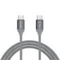 nevox USB C USB-Kabel mit Emarker Chip 1,0 m silber, 1 St.