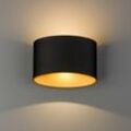 Led Wandlampe außen Up Down Aluminium in Gold Schwarz IP54