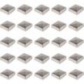 25x Pfostenkappe Edelstahl 91 mm Pyramide Abdeckkappe für Pfosten 9 x 9 cm