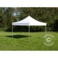 Dancover - Faltzelt Faltpavillon Wasserdicht FleXtents pro Steel 4x4m Weiß - Weiß