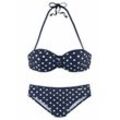 LASCANA Set: Bügel-Bandeau-Bikini mehrfarbig Gr. 34 Cup C. Mit Seitlichen Stäbchen