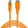 Tether Tools USB-C zu 3.0 Micro- B 4,60m orange