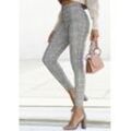 LASCANA Highwaist Leggings allover Gr. 32/34 für Damen. Mit Metalllabel. Figurbetont