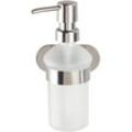 Wenko - Turbo-Loc® Edelstahl Seifenspender Orea Matt, Flüssigseifen-Spender, Befestigen ohne bohren, ca. 200 ml, Silber matt, Edelstahl rostfrei matt