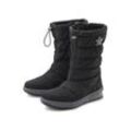 LASCANA Winterstiefel schwarz Gr. 36 für Damen. Mit Druck