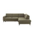 Ecksofa Cosima II ¦ grün ¦ Maße (cm): B: 284 H: 90 T: 249