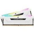 DIMM 32 GB DDR4-3600 (2x 16 GB) Dual-Kit, Arbeitsspeicher weiß, CMH32GX4M2D3600C18W, Vengeance RGB PRO SL, INTEL XMP