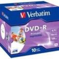 DVD+R 4,7 GB, DVD-Rohlinge 16fach, 10 Stück