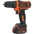 Akku-Bohrschrauber BDCDD12, 10,8Volt schwarz/orange, Li-Ionen Akku 1,5Ah