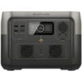 RIVER 2 Max, tragbare Powerstation schwarz/grau, 512Wh, X-boost 1.000W, LFP-Akku