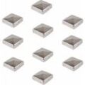 10x Pfostenkappe Edelstahl 91 mm Pyramide Abdeckkappe für Pfosten 9 x 9 cm