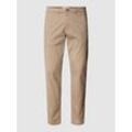 Slim Fit Chino in unifarbenem Design Modell 'NEW Miles'