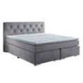 Boxspringbett Premium lichtgrau 180 x 200 cm