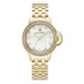 Jacques du Manoir Damen Armbanduhr Grace Edelstahl gold platiert Quartz Perlmutt JWL02508