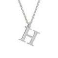 Diamonds by Ellen K. Halskette Silber 925 mit 1x Diamant 0,008ct. Buchstabe H