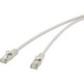 Renkforce RF-4724284 RJ45 Netzwerkkabel, Patchkabel CAT 5e F/UTP 20.00 m Grau mit Rastnasenschutz 1