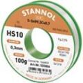 HS10 2,5% 0,3MM SN99,3CU0,7 cd 100G Lötzinn, bleifrei bleifrei, Spule Sn99,3Cu0,7 ROM1 100 g - Stannol