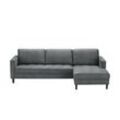 smart Ecksofa Geradine ¦ grau ¦ Maße (cm): B: 260 H: 85 T: 170