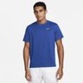 Nike Miler Nike Dri-FIT UV Kurzarm-Laufoberteil für Herren - Blau