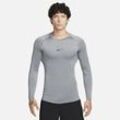 Nike Pro Men's Dri-FIT Dri-FIT Fitness-Longsleeve mit enger Passform für Herren - Grau