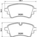 BREMBO Bremsbelagsatz, Scheibenbremse hinten rechts links mit Zubehör für AUDI 8W0698451AP 80A698451F 8W0698451AC P 85 186