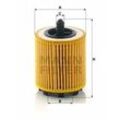 MANN-FILTER Ölfilter mit Dichtung 61mm für GENERAL MOTORS FIAT SATURN VAUXHALL SAAB SUBARU OPEL 21018801 650315 4804934 HU 6007 x