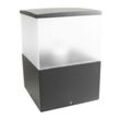 Leds-C4 Cubik E27 - 1 Light Medium Outdoor Poller Light Urban Grey IP54, E27