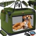 Lovpet - Hundebox Hundetransportbox faltbar Inkl.Hundenapf Transporttasche Hundetasche Transportbox für Haustiere Hunde und Katzen