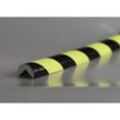 SHG Knuffi® Eckenschutz, magnetisch, Typ A, 1-m-Stück, schwarz / fluoreszierend