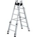 MUNK Alu-Sprossen-Stehleiter, treppengängig, 2 x 6 Sprossen
