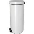 helit Silberionen-Tretabfallsammler, mit Kunststoff Inneneimer, Volumen 30 l, weiß