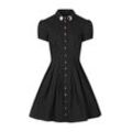 Hell Bunny A-Linien-Kleid Samara Dress Gothic Ouija Knopf Applikation