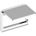 Keuco Plan Toilettenpapierhalter 14973170000 mit Ablage, offene Form, Aluminium silber-eloxiert