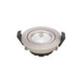 LED-Deckeneinbauspot Diled, Ø 8,5 cm, 6 W, 3.000 K, stahl