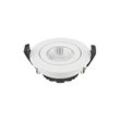 LED-Deckeneinbauspot Diled, Ø 8,5 cm, 6 W, Dim-To-Warm, weiß