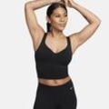 Nike Alate Sport-BH-Tanktop mit Polster und mittlerem Halt für Damen - Schwarz