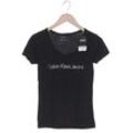 Calvin Klein Jeans Damen T-Shirt, schwarz, Gr. 38