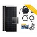 OSNATECH Balkonkraftwerk Mini-PV-Set Flex L-3 (3x 310 W) COMPLETE PLUS Balkon-Solaranlage