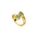 Aventurine Ring 14K Gold Plated