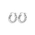 Amalfi Molten Hoops Silver