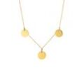 Multi Coin Necklace Gold