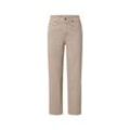 Jeans mit weitem Bein - Beige - Gr.: 34