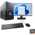 F (A bis G) CSL Gaming-PC-Komplettsystem "Sprint V28885" Computer-Komplettsysteme Gr. Microsoft Windows 11 Home (64 Bit), 8 GB RAM 500 GB SSD, schwarz PC Sets