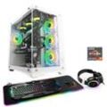 CSL Gaming-PC "Aqueon A78242 Advanced Edition", weiß, Microsoft Windows 11 Home (64 Bit), 64 GB RAM 2000 GB SSD, Computer, Topseller