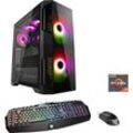 CSL Gaming-PC "HydroX V8112 Wasserkühlung" Computer Gr. Microsoft Windows 10 Home, 16 GB RAM 1000 GB SSD, schwarz Gaming PCs