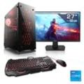 CSL Gaming-PC-Komplettsystem "Speed V25139", F (A-G), schwarz, Microsoft Windows 11 Home (64 Bit), 16 GB RAM 1000 GB SSD, Computer-Komplettsysteme