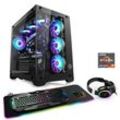 CSL Gaming-PC "Aqueon A78310 Advanced Edition", schwarz, Microsoft Windows 11 Home (64 Bit), 32 GB RAM 1000 GB SSD, Computer