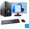 F (A bis G) CSL PC-Komplettsystem "Speed V25817" Computer-Komplettsysteme Gr. Microsoft Windows 11 Home (64 Bit), 8 GB RAM 500 GB SSD, schwarz